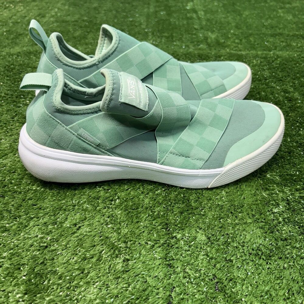 Vans Ultrarange Gore Sneakers Sz Wmns 10 M 8.5 Green Knit Slip On Trail Comfort